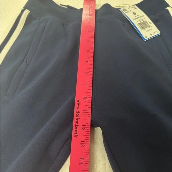 ADIDAS 3 Stripe Fleece Jogger Pants Adicolor Size S Mens Indigo Navy IM9319 NWT - Picture 13 of 13